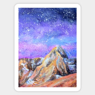 Montana Sky Watercolor Painting Sticker